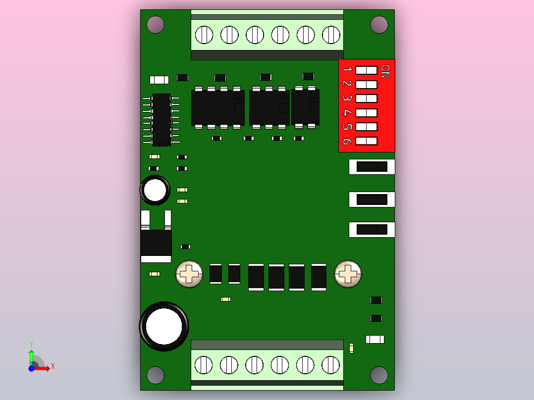 步进电机驱动器前视图