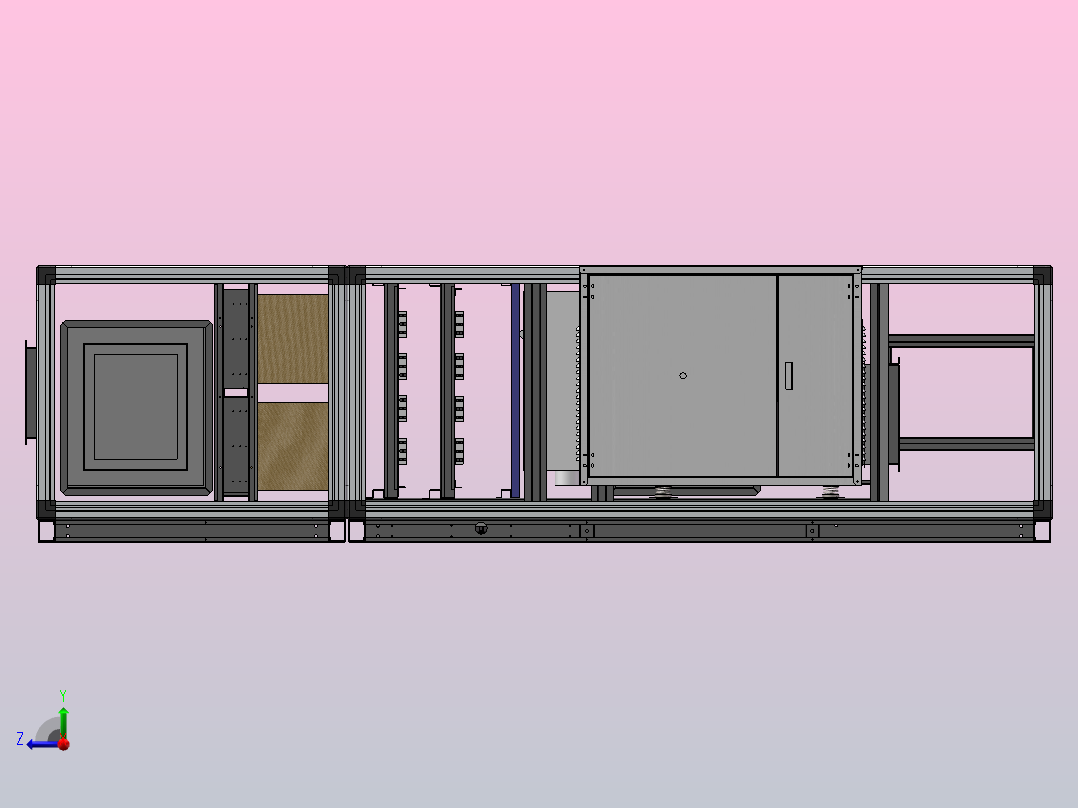 组合式空调机组-恒温恒湿右视图