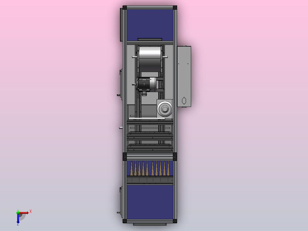 组合式空调机组-恒温恒湿俯视图