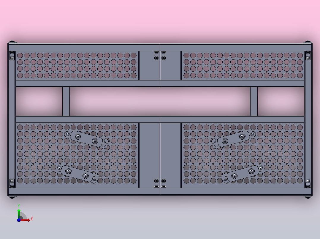 ATV沙滩车前货架前视图