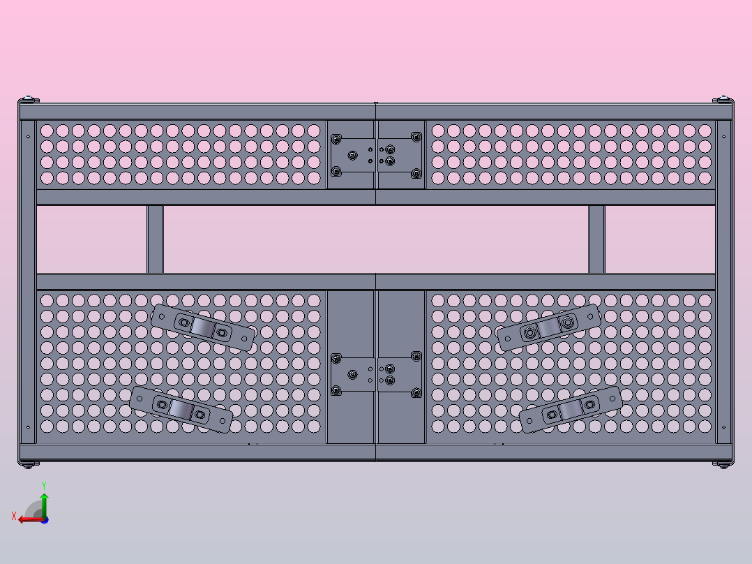 ATV沙滩车前货架后视图