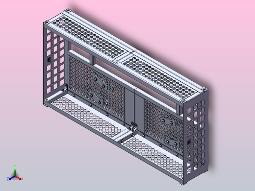 ATV沙滩车前货架正等轴测缩略图