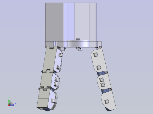 三指肌腱驱动末端执行器 STP格式左视缩略图