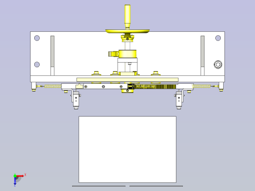 一款同步宽度传感器换装组件3D图模型俯视缩略图
