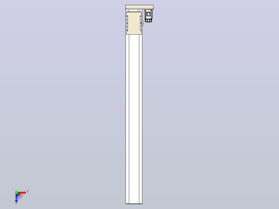 滚珠丝杠直线轴带导轨全封闭TPA-HCR-220D-3210C-L2200-ML-C-P1K-N3俯视图