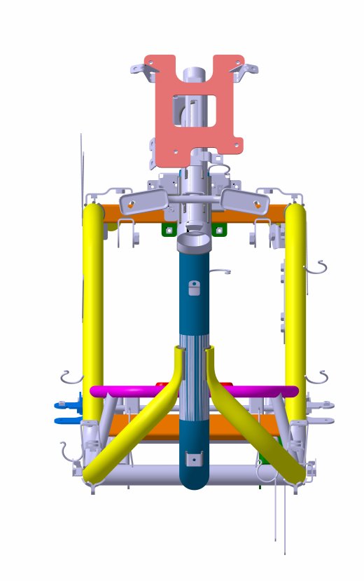 高细节电动滑板车底盘3D型号13缩略图