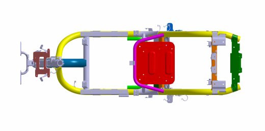 高细节电动滑板车底盘3D型号13缩略图