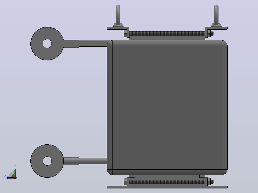 AC电抗器UZBA-B型400V级[400V级-7.5kW]右视图