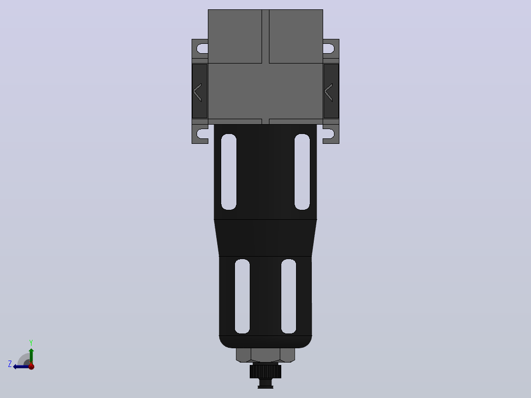 MAFF系列过滤器[MAFF5000-06-标准]右视图
