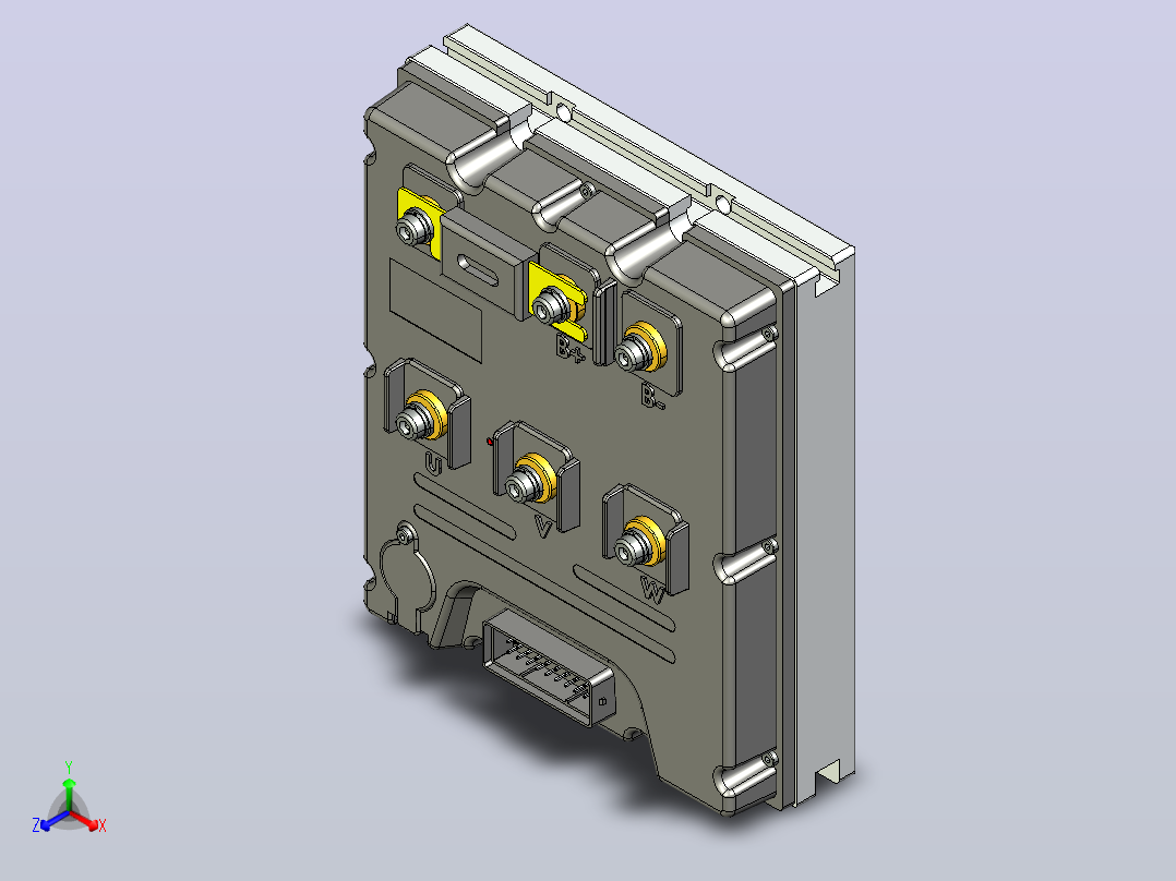 VEC 500 10KW BLDC电机控制器正等轴测图