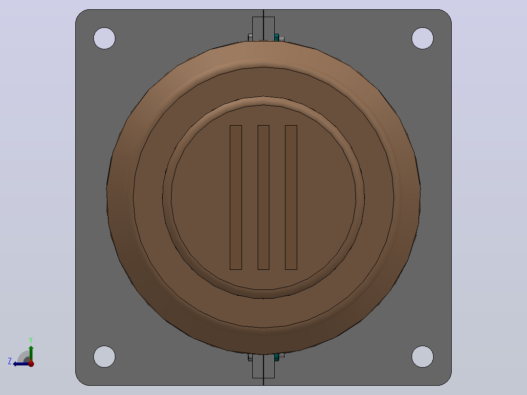 CB-CWB-CWW-35-40.5KV／800A-1000A-1250A户外高压穿墙套管[CWWB-35／3000]后视图