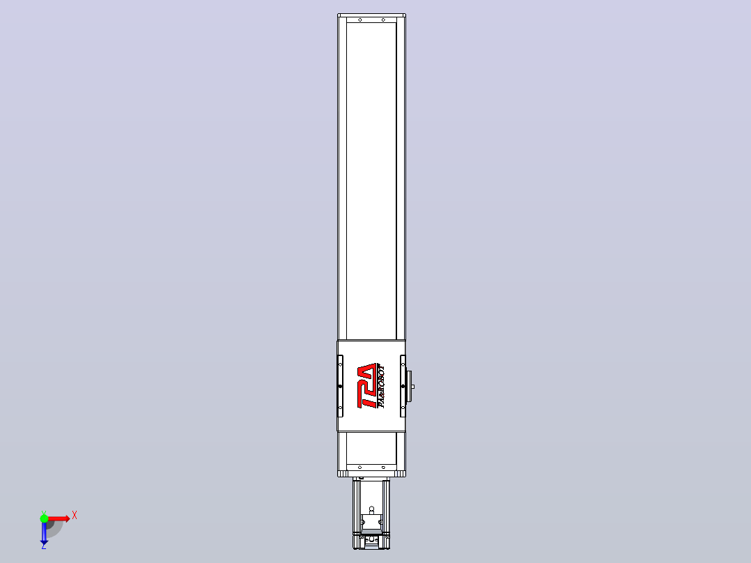 滚珠丝杠直线轴带导轨全封闭TPA-HCR-110D-1610C-L500-M-Y-P40-N3俯视图