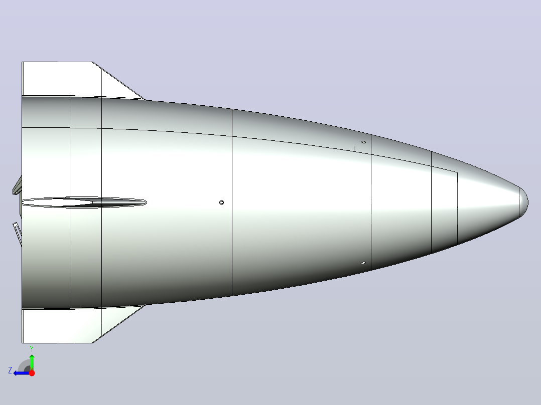 SPL（静压发射）火箭被动式弹射机构右视图