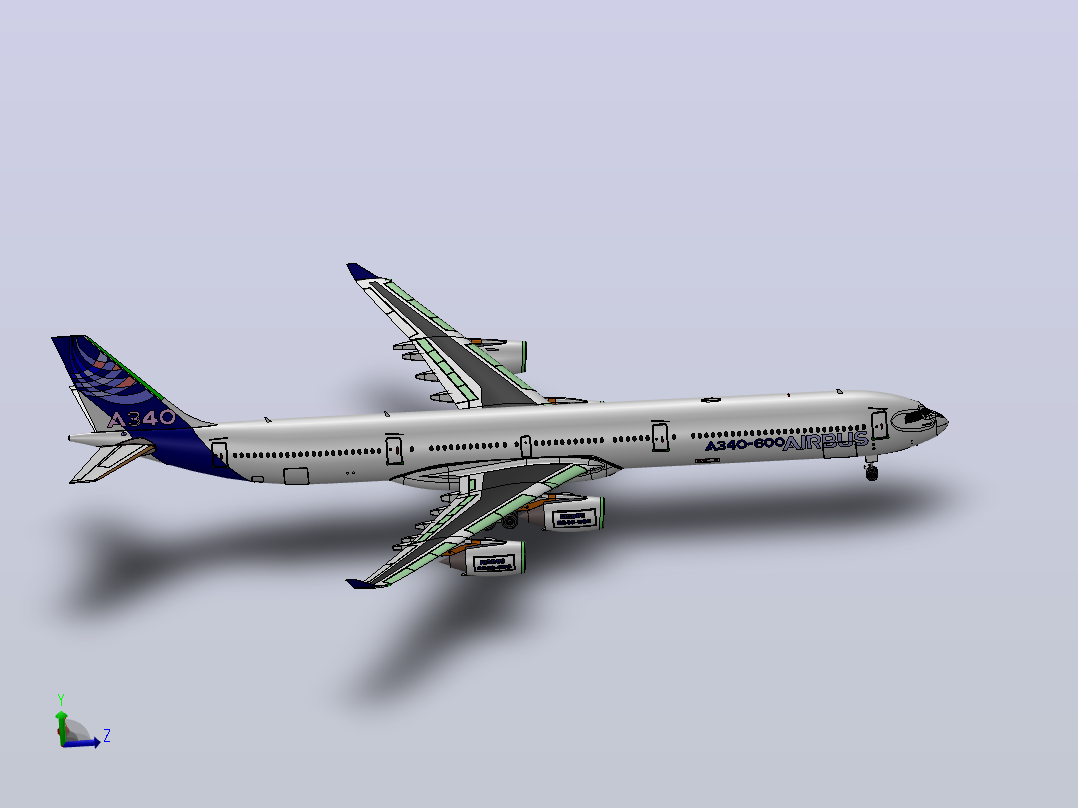空中客车A 340主视图