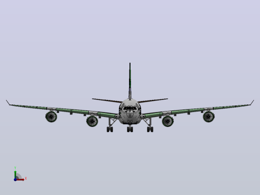 空中客车A 340前视缩略图