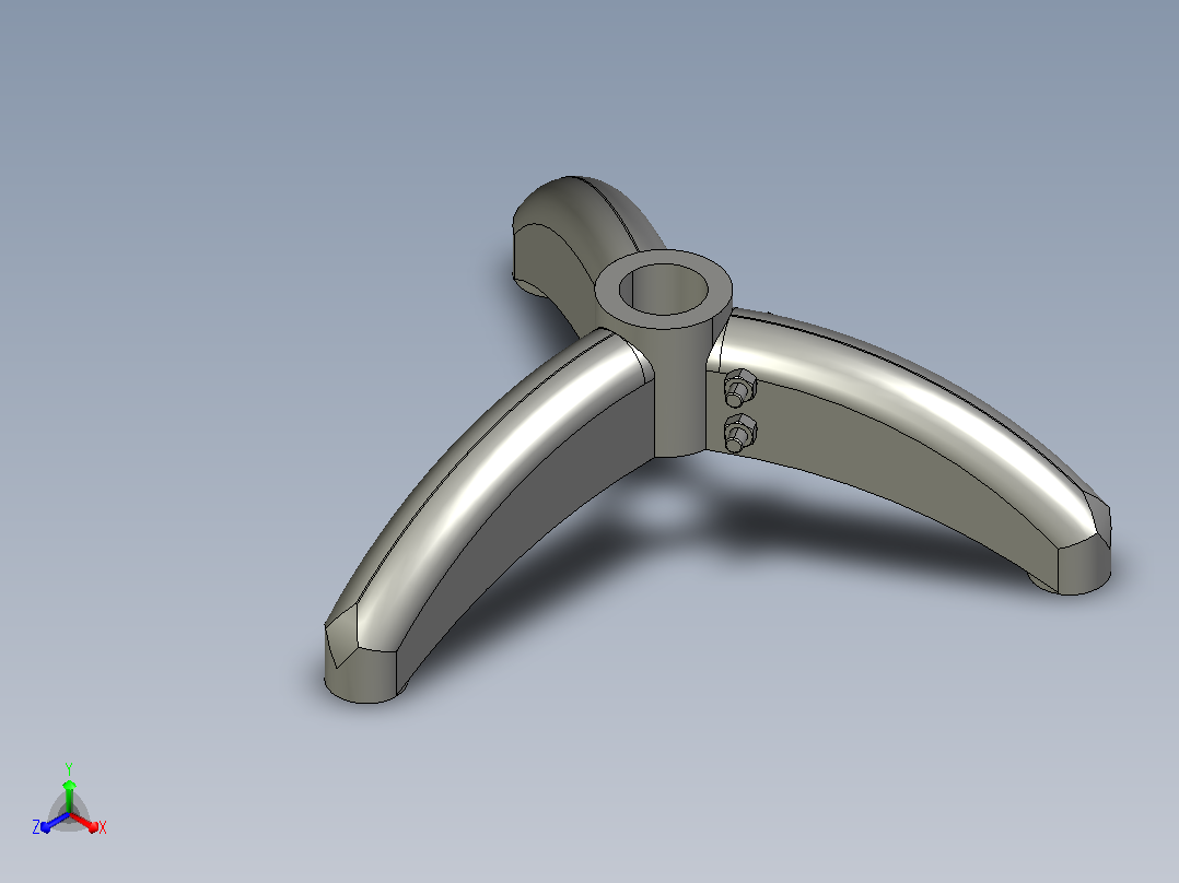 SZ-D48.3-C1三爪脚架主视图