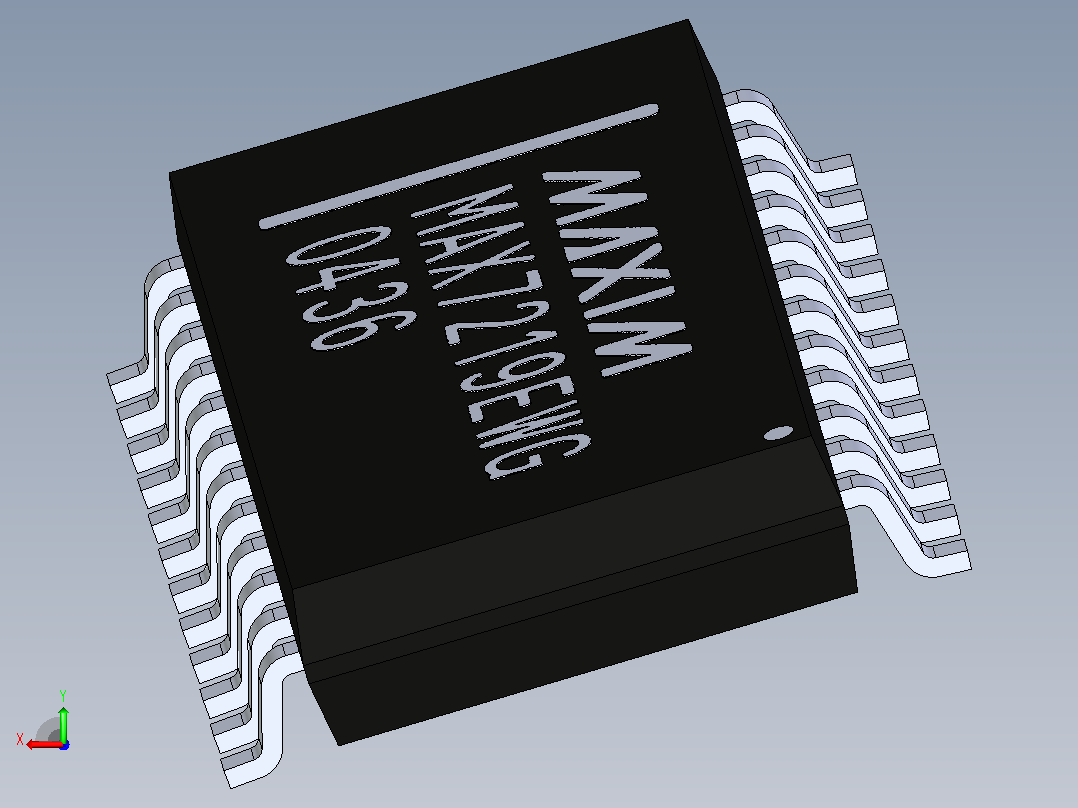 CI MAX7219CWG+后视图