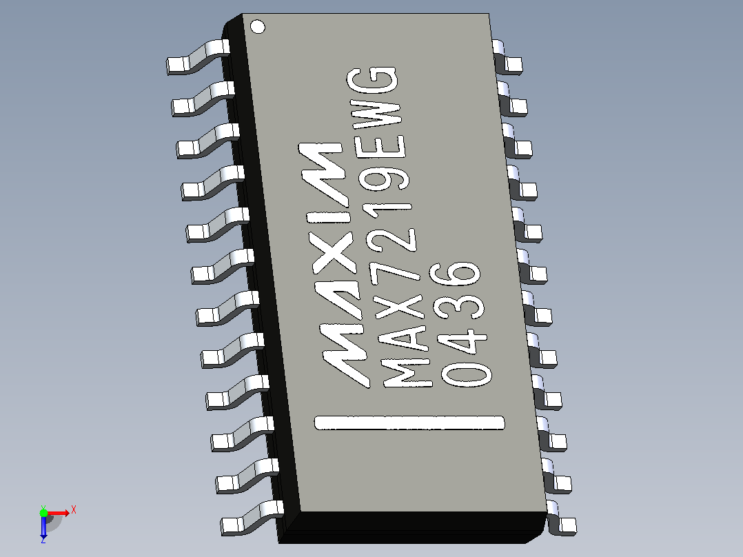 CI MAX7219CWG+俯视图