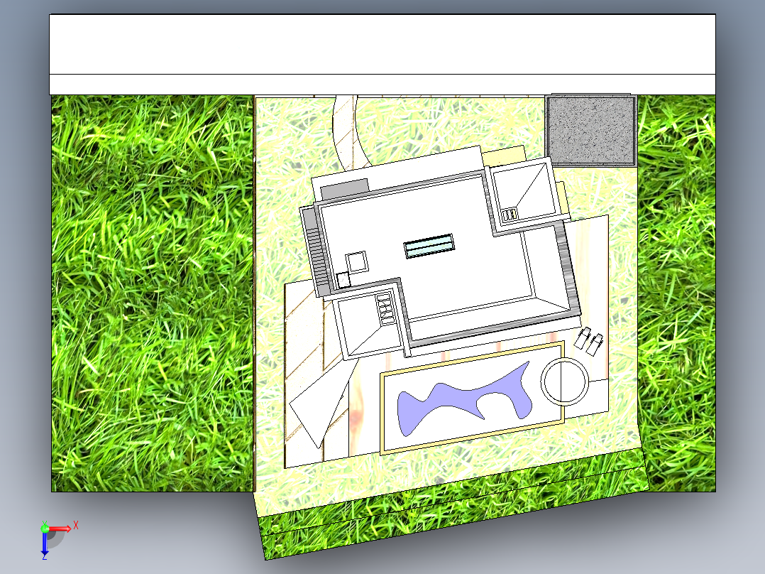 solidworks 约翰内斯堡的房子俯视图