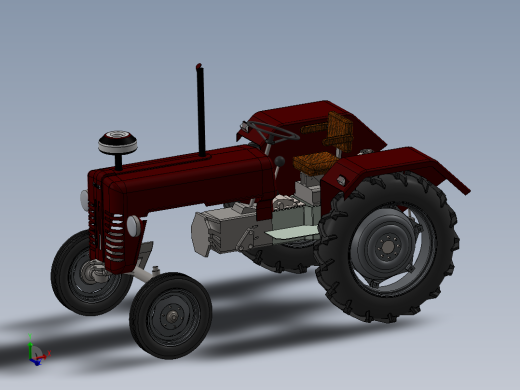 美国约翰迪尔拖拉机3D图纸