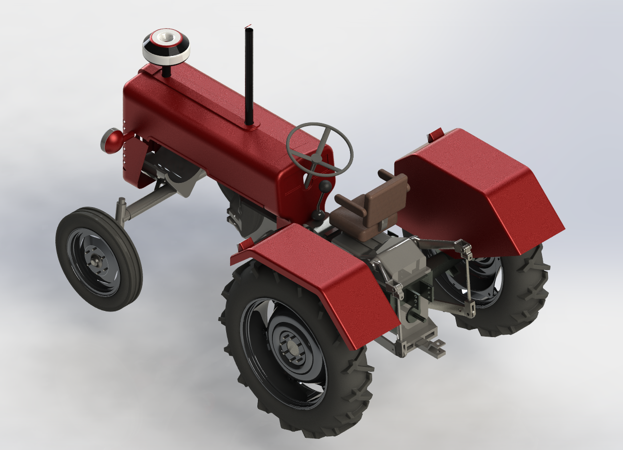 美国约翰迪尔拖拉机3D图纸