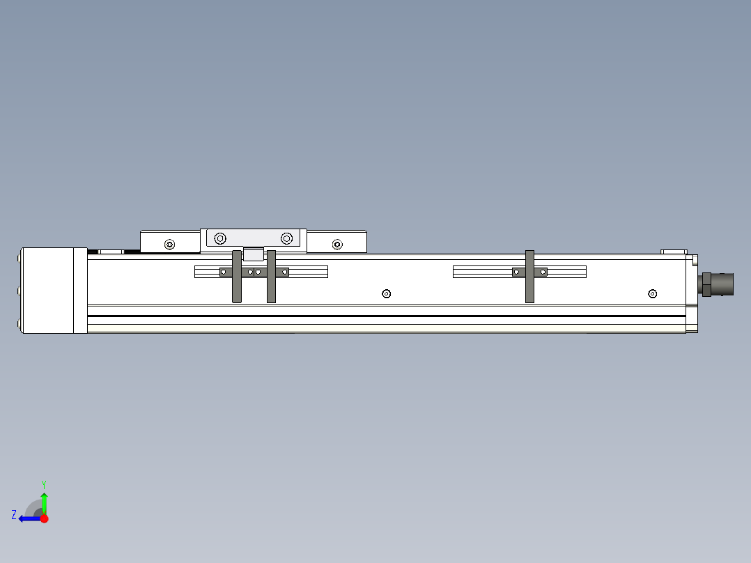 Toyo东佑达直线模组-ECH10-200-BR-200W右视图