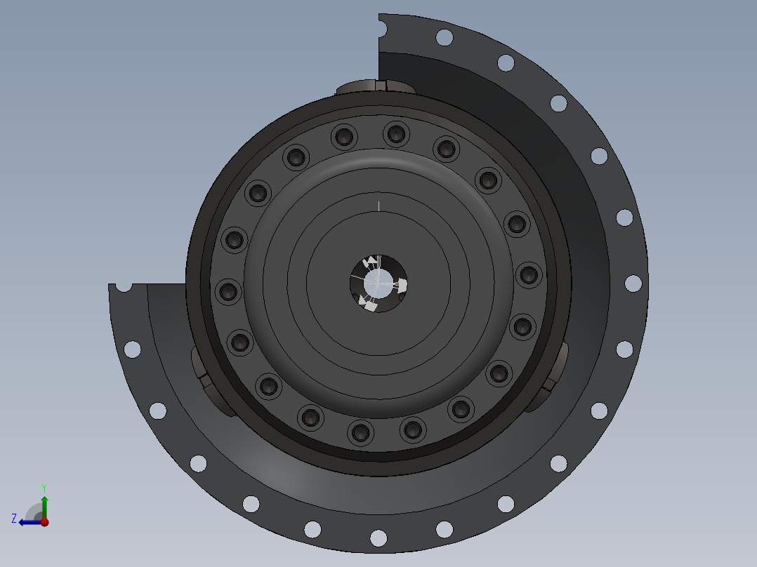 很少见的齿轮减速机（漂亮右视图