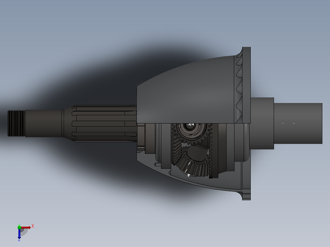 很少见的齿轮减速机（漂亮俯视图