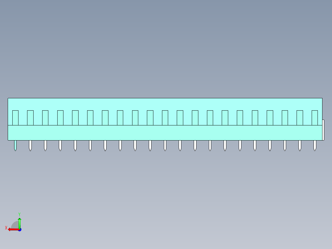 DEGSON DG128 系列 5.07.5mm 接线端子-DG128-5.0-21P-14-00AH后视图