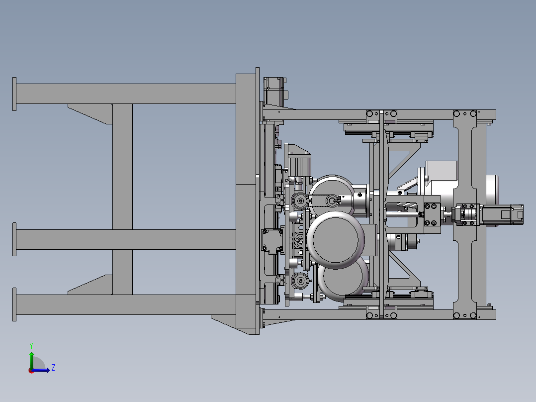 电动机电机对接设备设计左视图