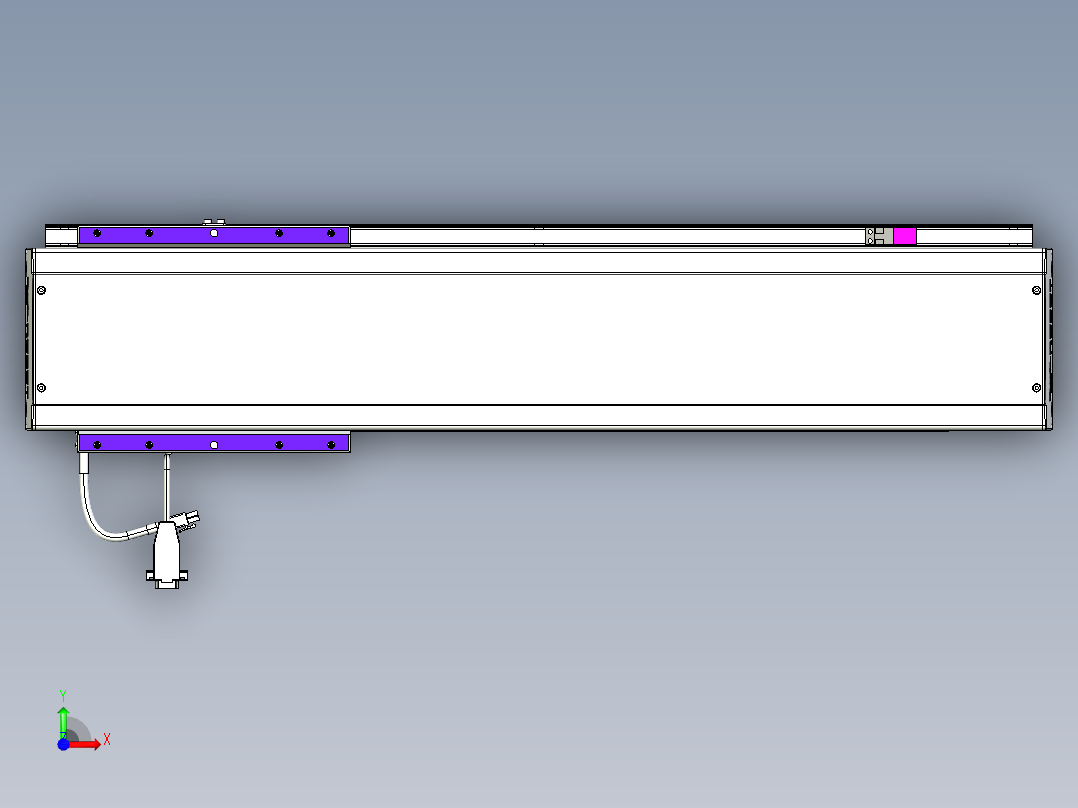 威洛博VL系列直线电机模组-VL14S3-S500前视图
