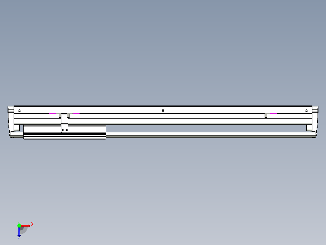 威洛博VL系列直线电机模组-VL14S3-S500俯视图