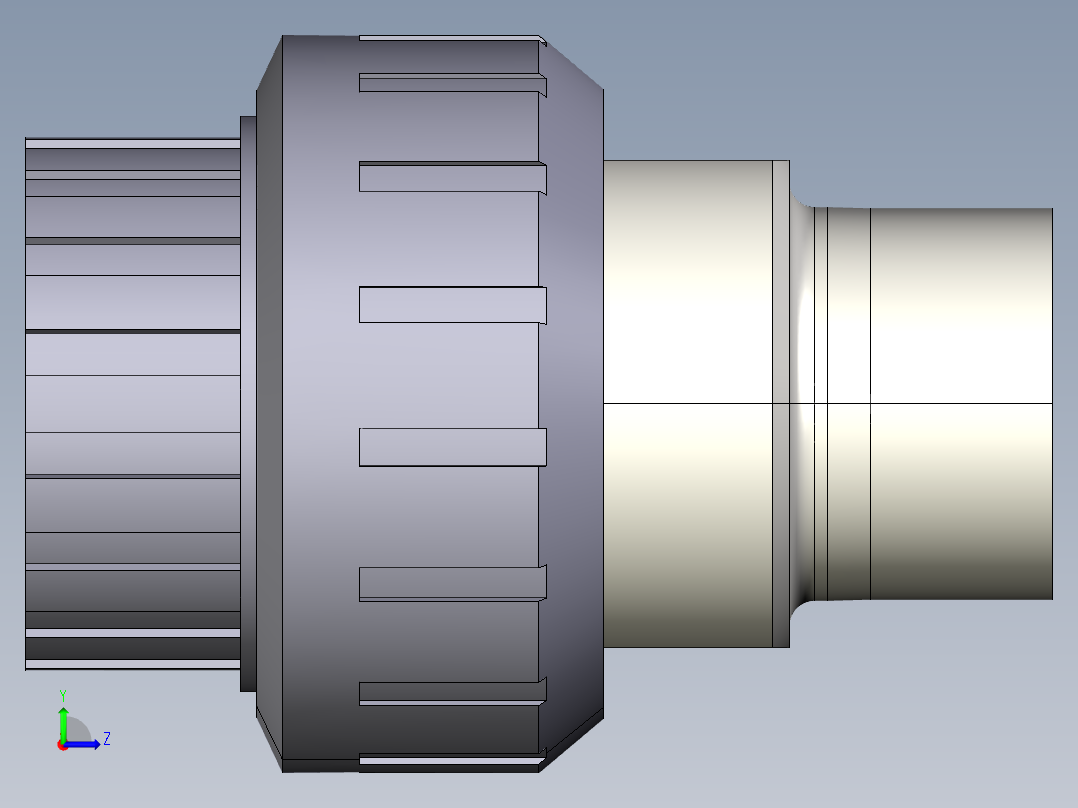 18BIRXV 适配器会在PVC-U 不锈钢溶剂焊接插座D和BSP螺纹a316l不锈钢公端与EPDM或FPM材质的O形环钢左视图