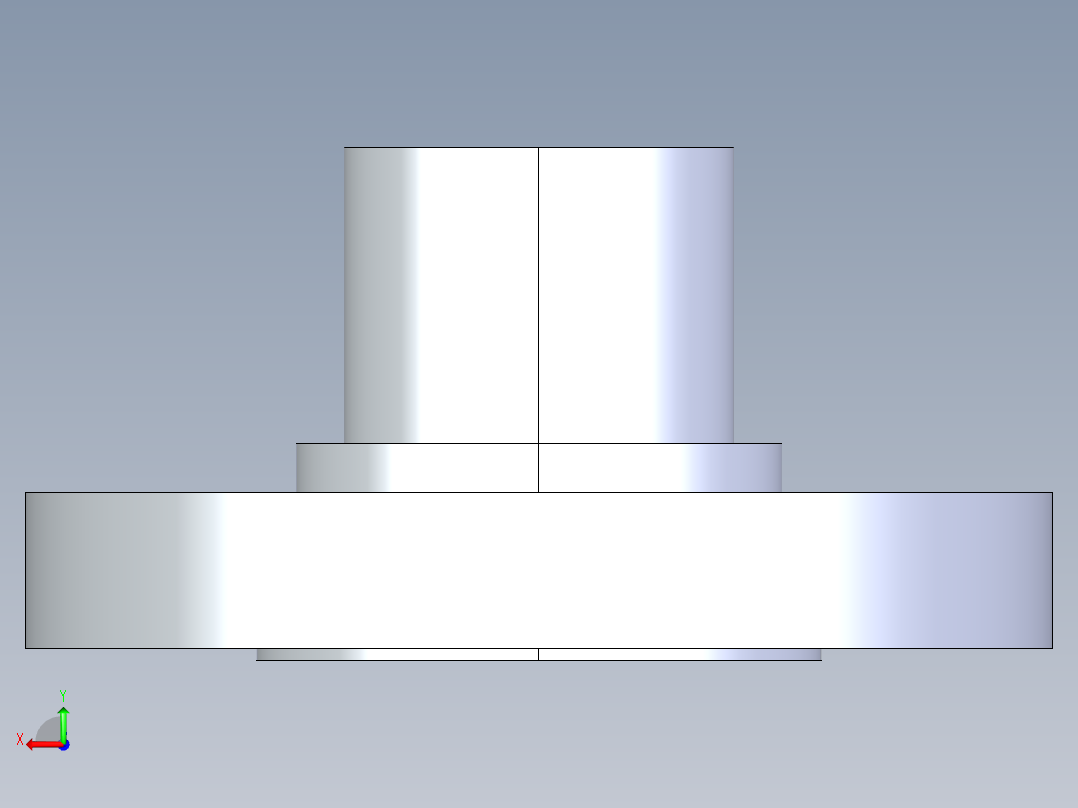 CPVC管件28-Sch80_Flange Vanstone_SPIG_9856-015_1.5in后视图