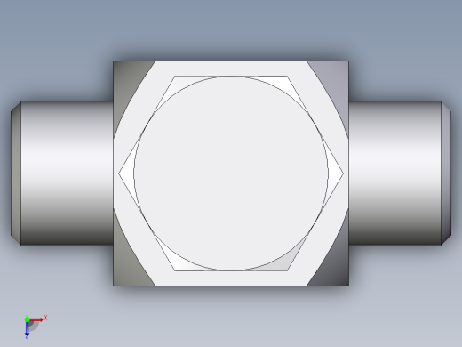 卡套式工业通用硬管接头EO_High_pressure_banjo_tee_TH08LRKDSOMDCF俯视缩略图