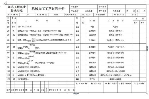 Q192-大法兰加工工艺及镗孔夹具设计缩略图