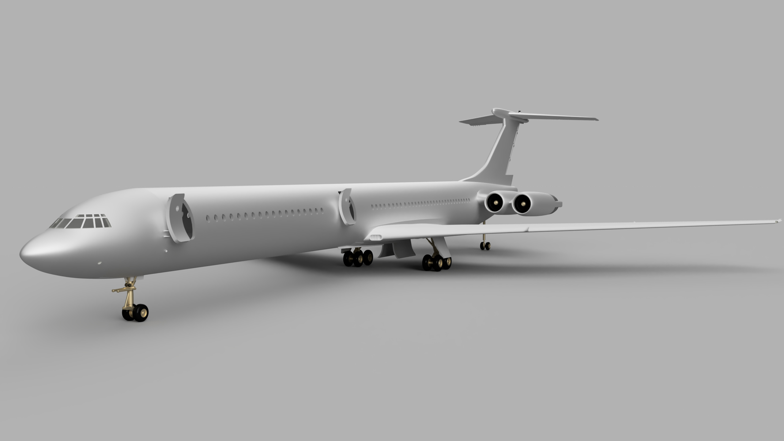 伊尔62喷气式客机模型