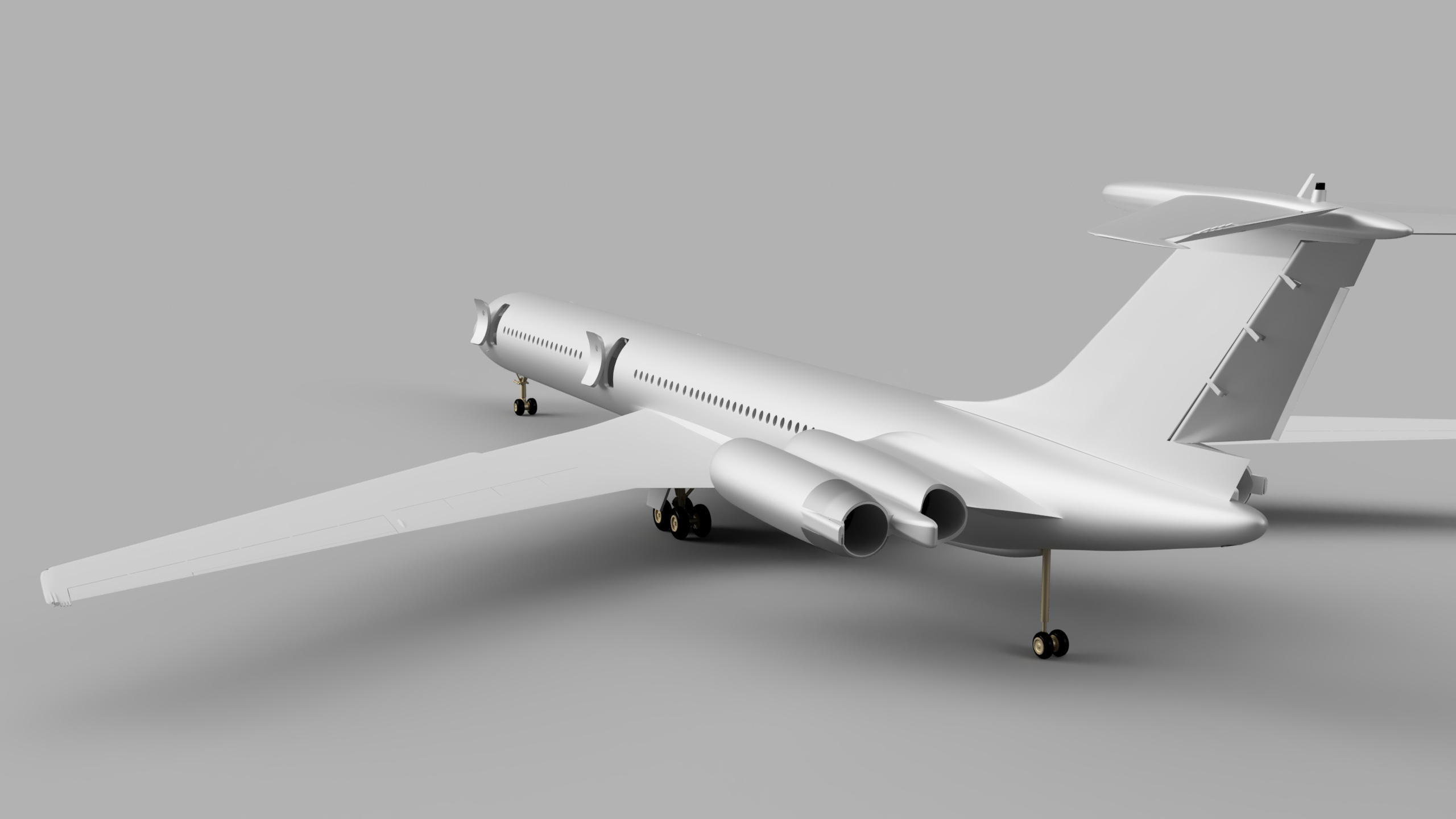 伊尔62喷气式客机模型