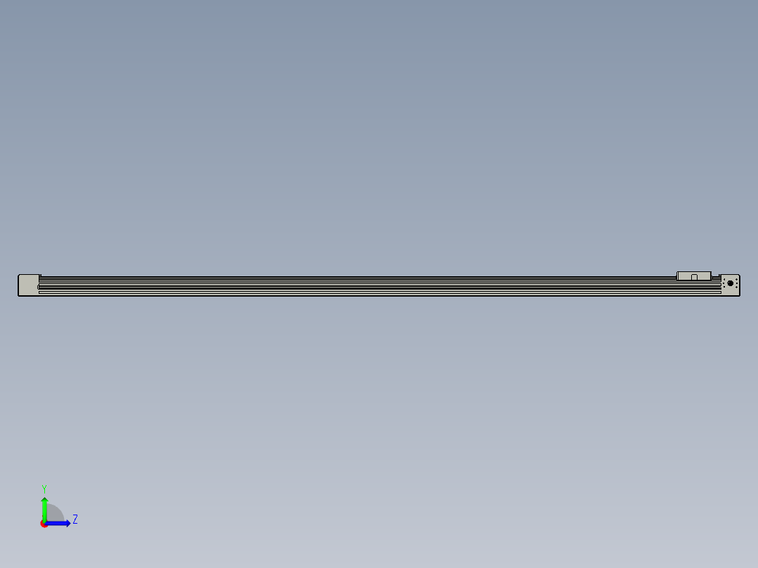 威洛博直线电机模组EB4-L80-S1650-光轴左视图