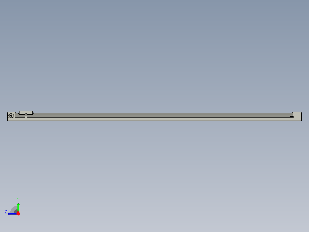 威洛博直线电机模组EB4-L80-S1650-光轴右视图