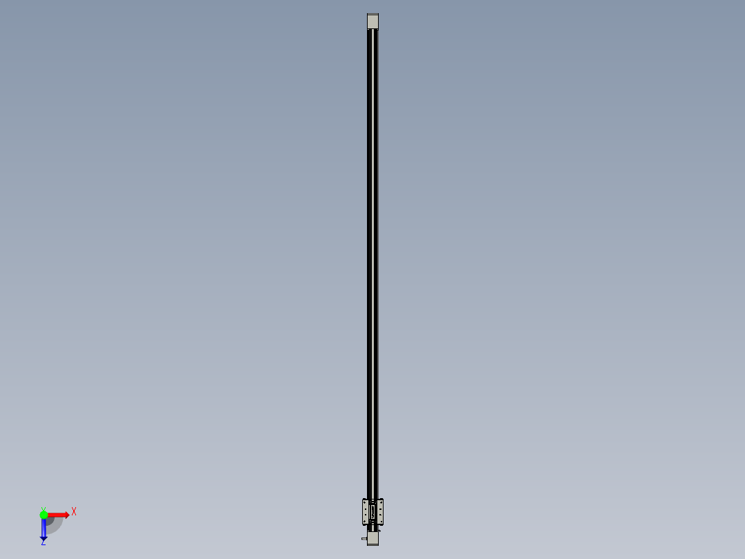 威洛博直线电机模组EB4-L80-S1650-光轴俯视图