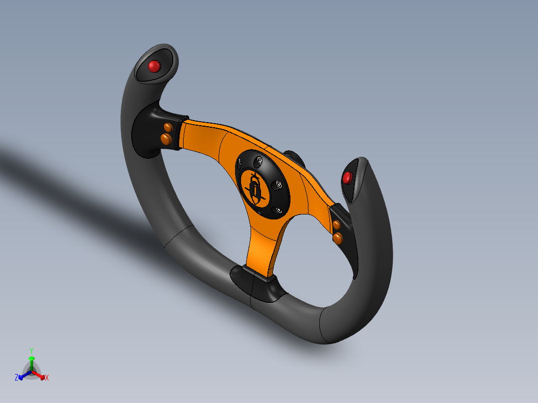 方向盘 (5)正等轴测图