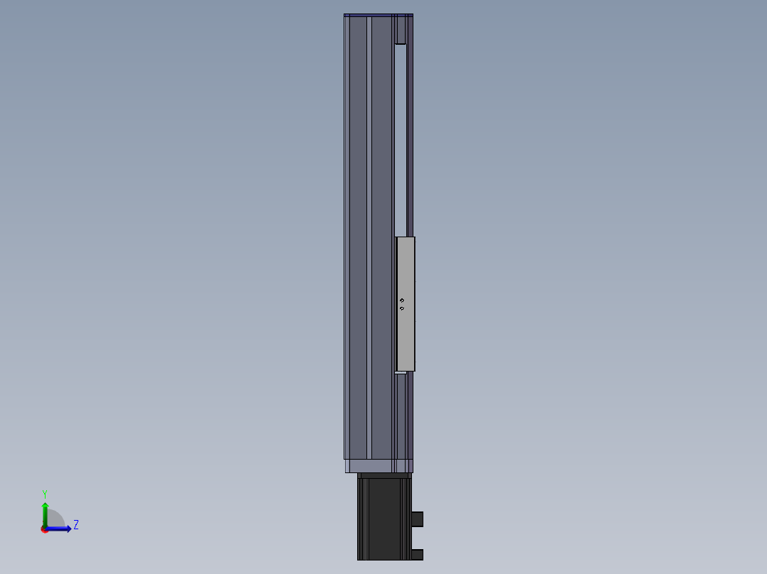 电动滑台模组SDM136直连模型左视图
