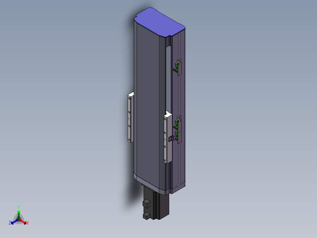 电动滑台模组SDM136直连模型正等轴测图