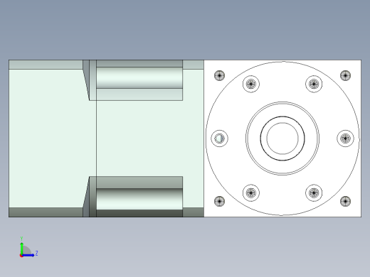 换向器PW90双轴 PLX90-L1 19-70-90-M6.stp左视缩略图