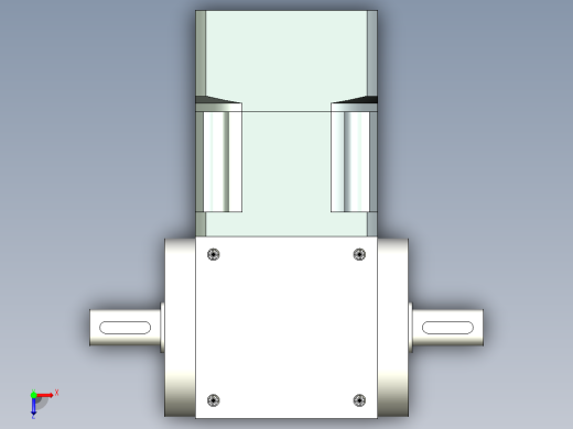 换向器PW90双轴 PLX90-L1 19-70-90-M6.stp俯视缩略图