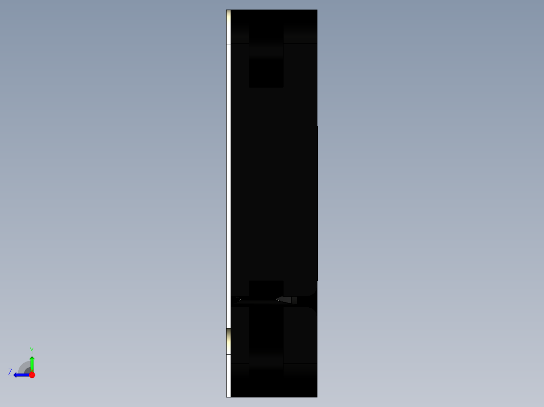 轴流风扇45x45x10毫米右视图