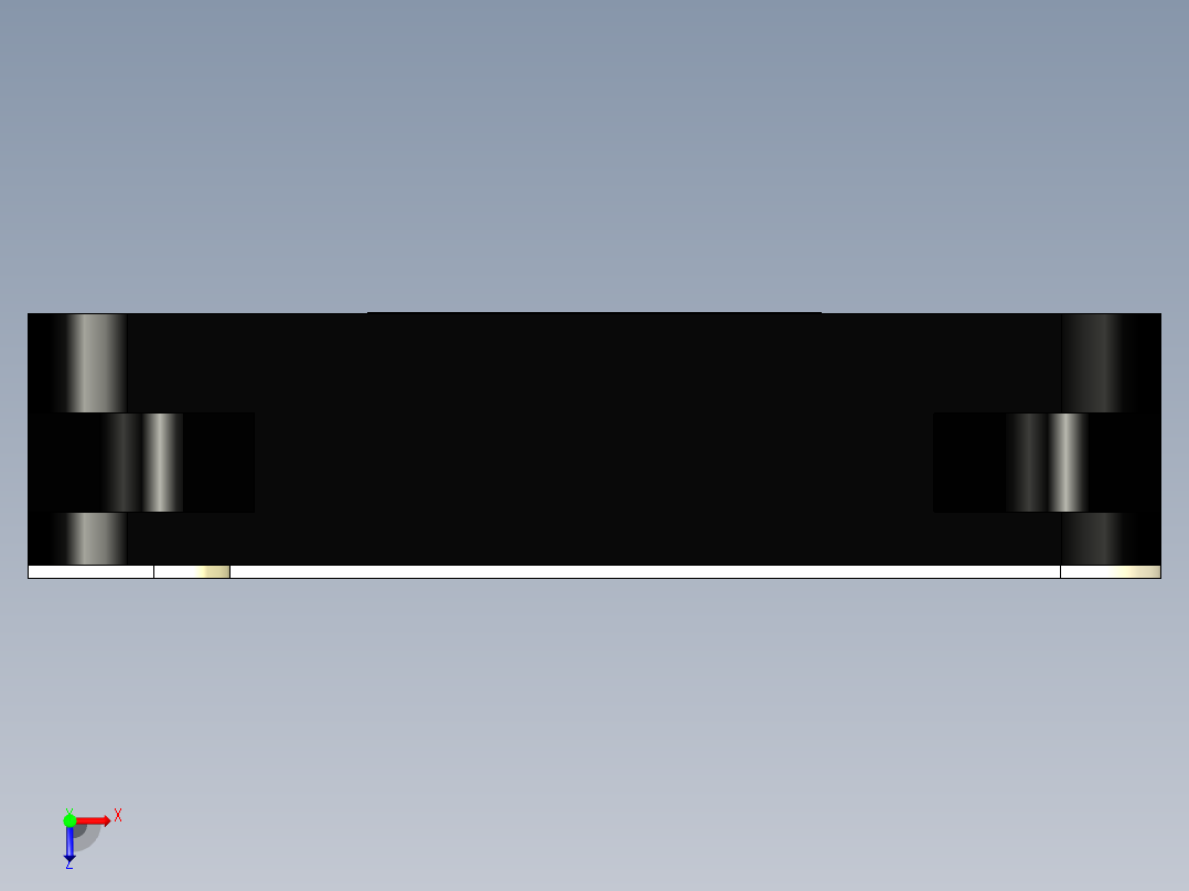 轴流风扇45x45x10毫米俯视图