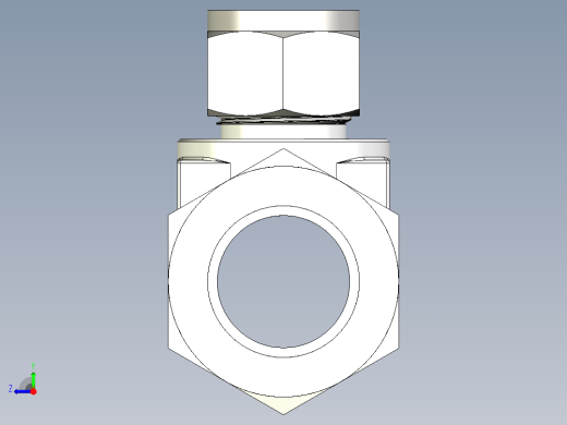 不锈钢世伟洛克卡套管接头，异径三通接头，外径25 mm x 25 mm x 16 mm右视缩略图