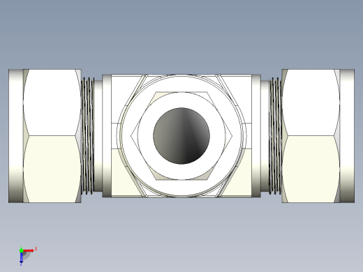 不锈钢世伟洛克卡套管接头，异径三通接头，外径25 mm x 25 mm x 16 mm俯视缩略图
